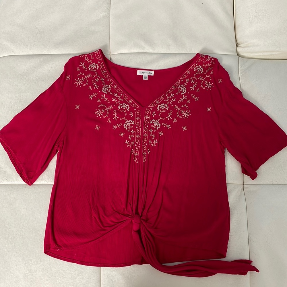 Eyeshadow pink blouse. Size: XS